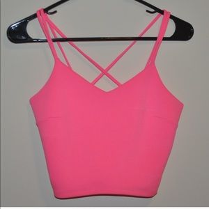 Express Neon Pink Crop Top